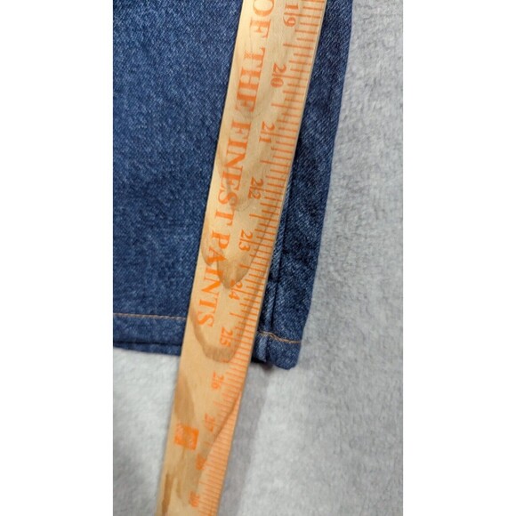 LL Bean Women Jeans 12x25 Reg Floral Flannel Lined Double L Relaxed Fit Straight - Picture 5 of 16